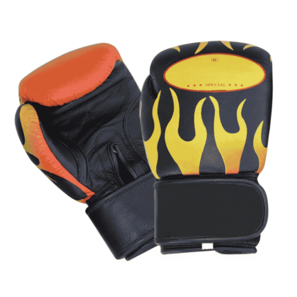 Yellow Flame Training Boxing Gloves