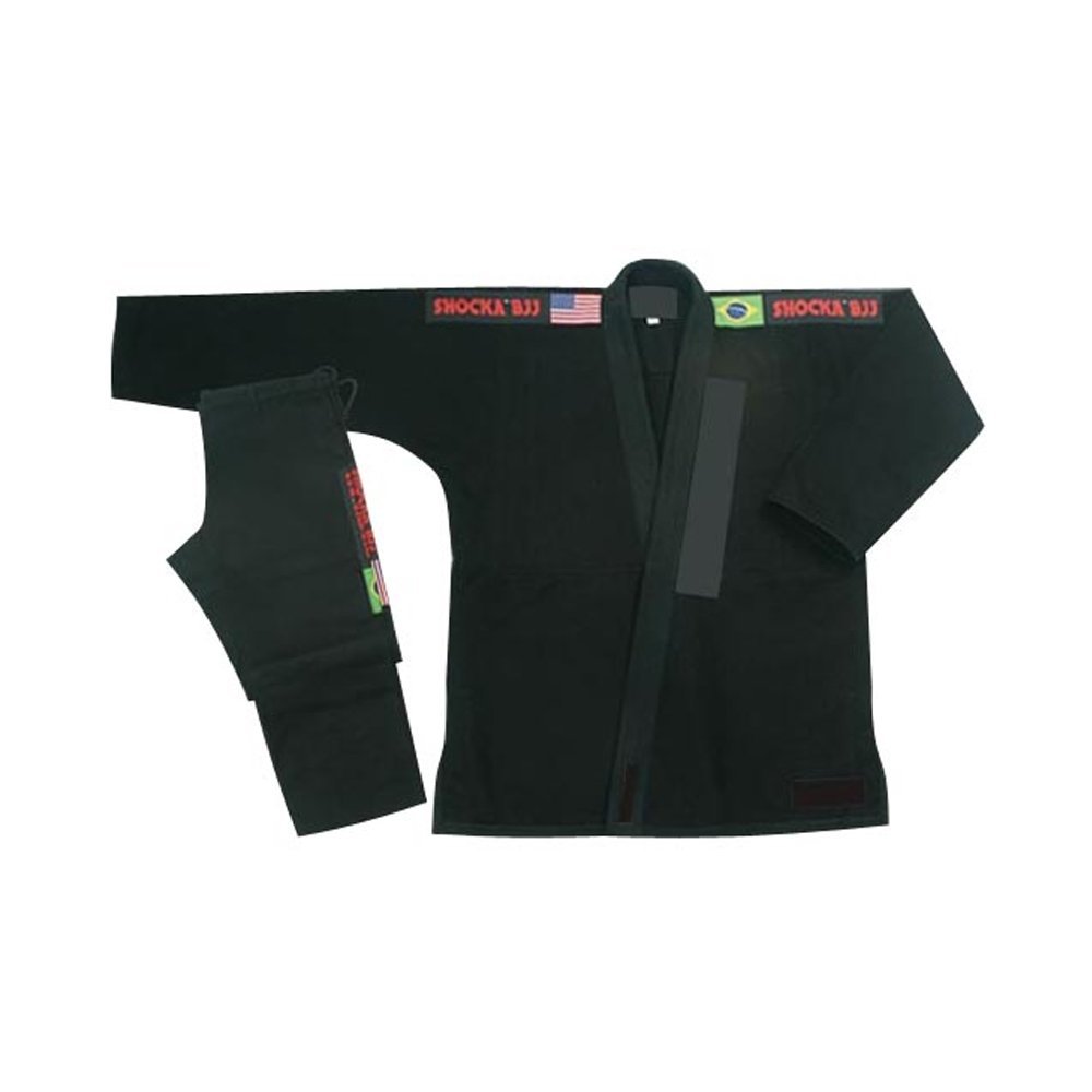 JK-004.jpg Midnight Stealth Jiujitsugi Modern Fit BJJ Kimono - Image 1