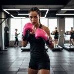 Premium Female Leather Boxing Gloves - Image 2
